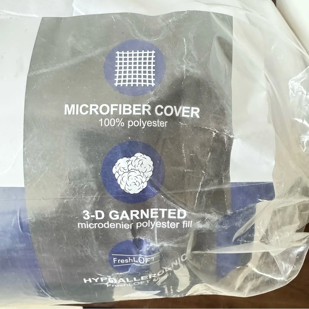 All Season Down Alternative Microfiber White Comforter new king size